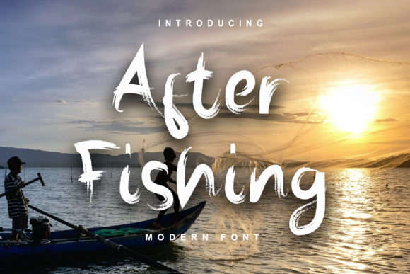 After Fishing: The Chic Brushed Font for Every Creator