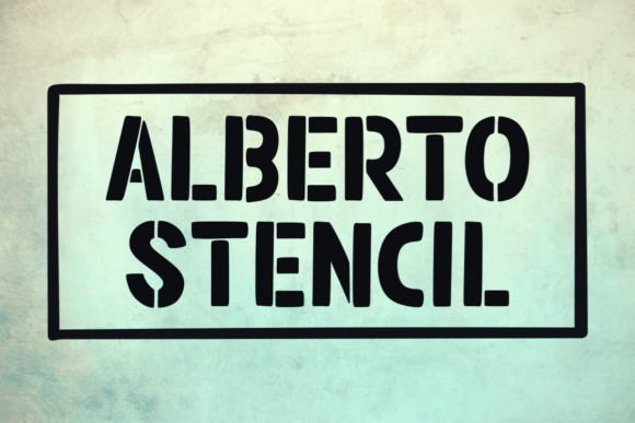 Alberto Stencil: A Modern Display Font for Creative Projects