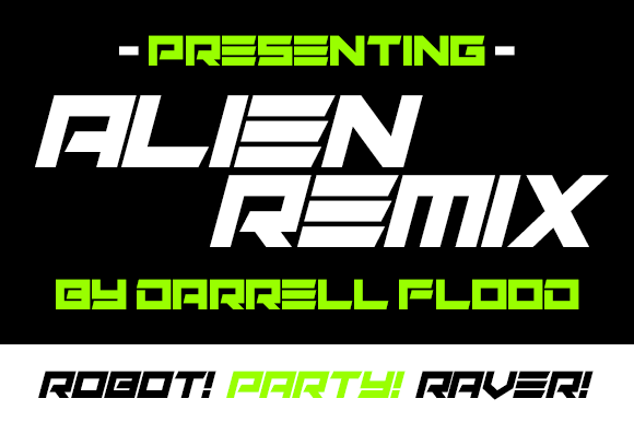 Alien Remix: The Bold Font for Futuristic Design
