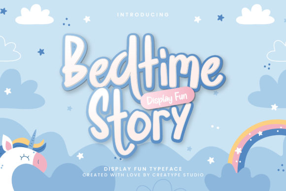 Bedtime Story: A Cute and Friendly Display Font for Creative Projects