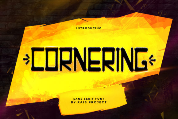 Cornering: The Trendy Display Font for Modern Creatives