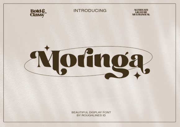Moringa: The Trendy Display Font for Bold Creations