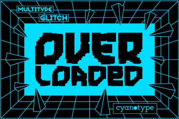MultiType Glitch Overloaded: The Pixelated Edge for Modern Design