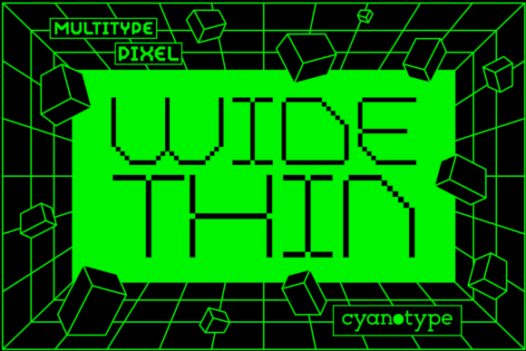 Unleashing Creativity with MultiType Pixel Wide Thin: A Guide to Distorted Digital Design
